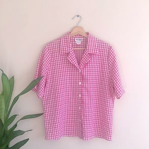 Vintage Checkered Button Up